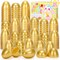 Fillable Easter Eggs 50Pcs Plastic Golden Eggs for Easter Basket Stuffers,Easter Gifts for Kids Party Favors Pinata Candy Goodie Bags Treasure Box Toys Fillers Easter Egg Hunt Games Decorations
